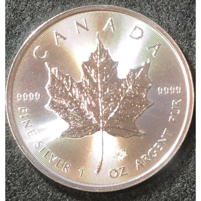 2021年新作 カナダ メイプルリーフ 1オンス純銀貨 旧貨幣/金貨/銀貨 