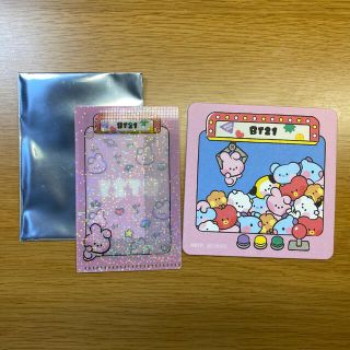 ビーティーイシビル(BT21)のBT21 mini cafe 予約特典とコースター(アイドルグッズ)