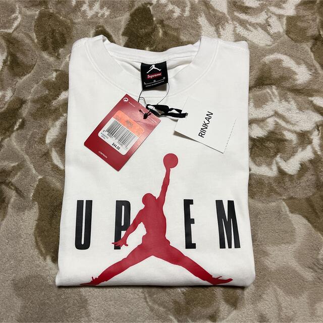 15aw Supreme NIKE Jordan tee tシャツ 1 L 白メンズ