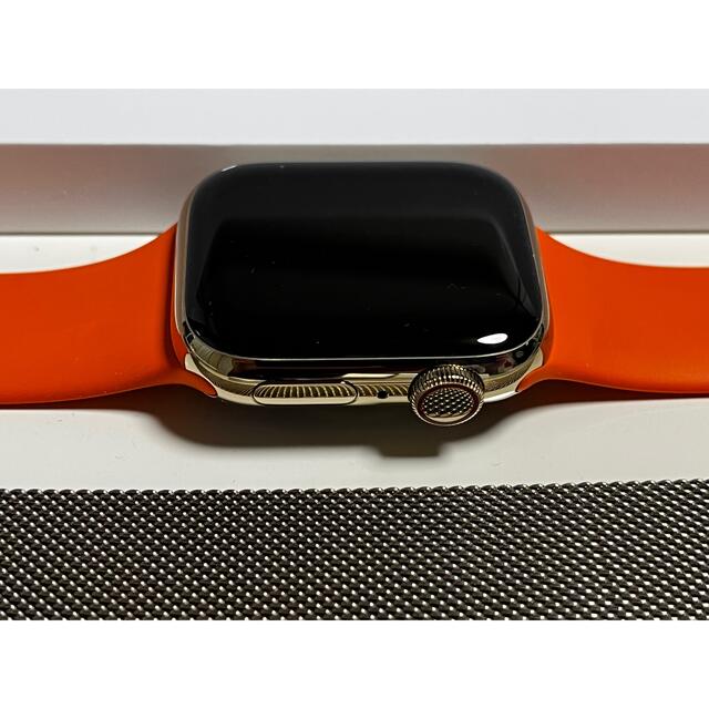 Apple Watch - Apple Watch series 7 ステンレスゴールド エルメス