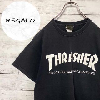 スラッシャー(THRASHER)の【定番デザイン】スラッシャー☆プリントデカロゴブラックTシャツ(Tシャツ/カットソー(半袖/袖なし))