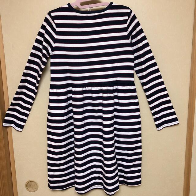 BeBe(ベベ)のべべ　ボーダーワンピース　150センチ キッズ/ベビー/マタニティのキッズ服女の子用(90cm~)(ワンピース)の商品写真