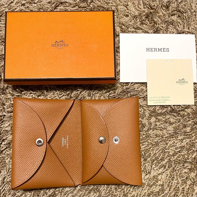 レディース新品未使用 HERMES カルヴィ デュオ　ゴールド