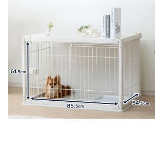 アイリスオーヤマ - 犬 ゲージ ペットサークル 木製風 ホワイトの通販
