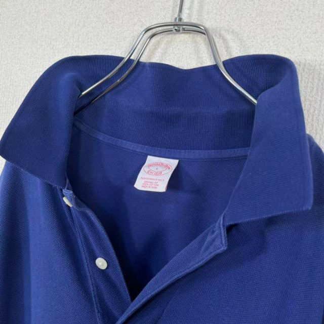 Brooks Brothers(ブルックスブラザース)の【ビックサイズ】ブルックスブラザーズ　ポロシャツ　ワンポイント刺繍　紺色　鹿の子 メンズのトップス(ポロシャツ)の商品写真