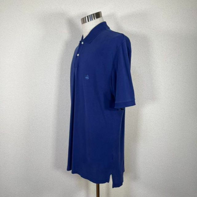 Brooks Brothers(ブルックスブラザース)の【ビックサイズ】ブルックスブラザーズ　ポロシャツ　ワンポイント刺繍　紺色　鹿の子 メンズのトップス(ポロシャツ)の商品写真