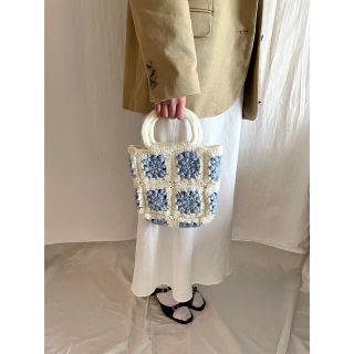 Handmade crochet bag クロシェ　モチーフ(バッグ)