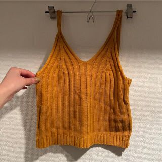 ベルシュカ(Bershka)のBershka イエロー トップス(キャミソール)