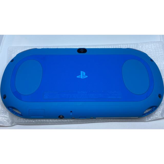 PlayStation Vita(プレイステーションヴィータ)の✨美品✨ ps vita 2000 ブルー ケースフィルムソフト付き エンタメ/ホビーのゲームソフト/ゲーム機本体(携帯用ゲーム機本体)の商品写真