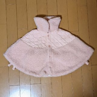 ブランシェス(Branshes)のブランシェス　ポンチョ　授乳ケープ　ピンク　花柄(カーディガン/ボレロ)