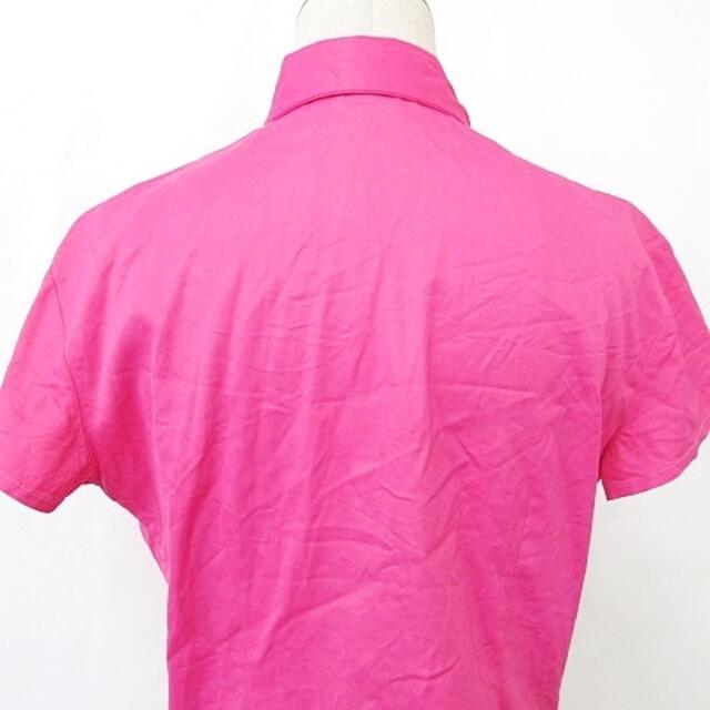 FENDI(フェンディ)のフェンディ FENDI JEANS ブラウス シャツ 半袖 ショート丈 比翼 釦 レディースのトップス(シャツ/ブラウス(半袖/袖なし))の商品写真