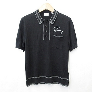 バーバリー(BURBERRY)のバーバリー BURBERRY ニット セーター ポロシャツ ブラック XS (ニット/セーター)