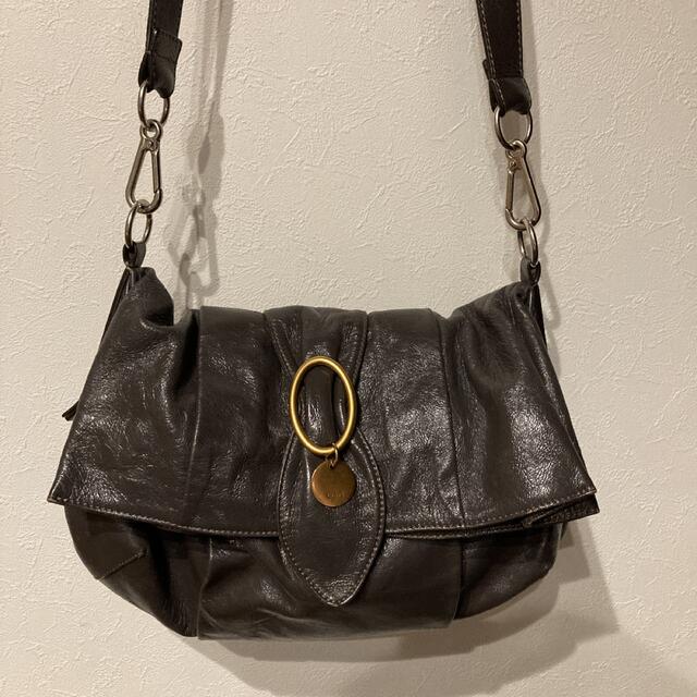 Chloe(クロエ)の【美品】Chloe クロエ ショルダーバッグ グレージュ コーティングレザー レディースのバッグ(ショルダーバッグ)の商品写真