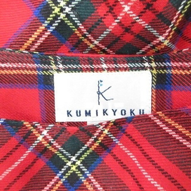 kumikyoku（組曲）(クミキョク)のクミキョク 組曲 KUMIKYOKU スカート 台形スカート ミニ丈 チェック レディースのスカート(ミニスカート)の商品写真