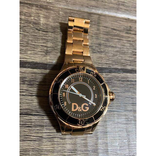 DOLCE&GABBANA - D&G ドルガバ ゴールド メンズ腕時計 電池新品 DOLCE&GABBANA - D&G ドルガバ ゴールド メンズ腕時計 電池新品