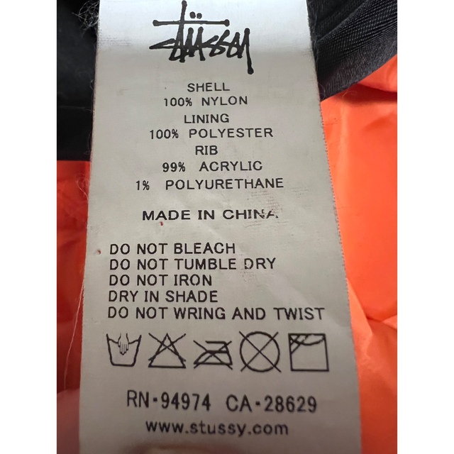 STUSSY(ステューシー)のToonup2002様専用STUSSYxFRAGMENT MA-1JACKET メンズのジャケット/アウター(フライトジャケット)の商品写真