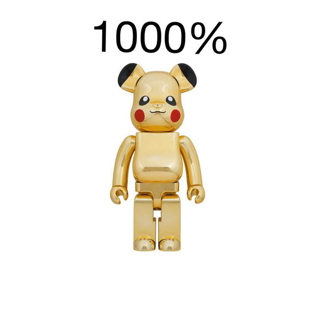 BE@RBRICK ピカチュウ GOLD CHROME 1000%