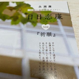 キングアンドプリンス(King & Prince)の【ぴよちゃん様専用】Myojo 永瀬廉 連載 ｢日日恋廉｣切り抜き(アイドル)