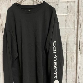 カーハート(carhartt)のcarhartt カーハート　袖ロゴ　ロンT Lサイズ(Tシャツ/カットソー(七分/長袖))