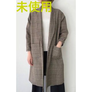 アパルトモンドゥーズィエムクラス(L'Appartement DEUXIEME CLASSE)のL'Appartement  未使用 CHECK LINEN COAT(スプリングコート)