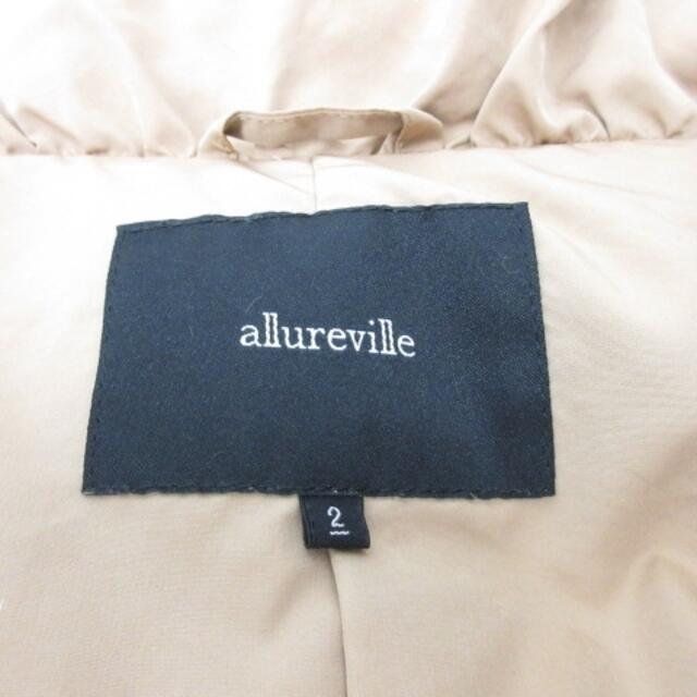 allureville(アルアバイル)のアルアバイル allureville ダウンジャケット ベージュ 2 約M レディースのジャケット/アウター(その他)の商品写真