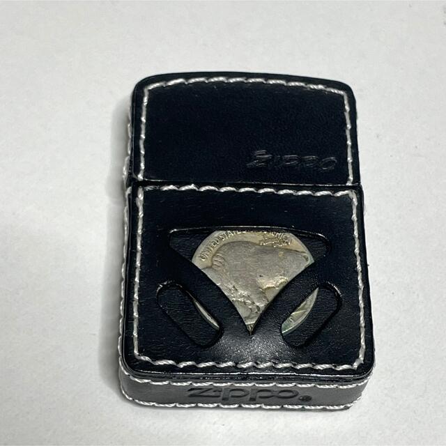 ZIPPO - zippo 革巻き コイン ブラック 未使用の通販 by R's shop
