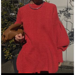 アメリヴィンテージ(Ameri VINTAGE)のameri WAFFLE LIKE PUFF SLEEVE KNIT(ニット/セーター)