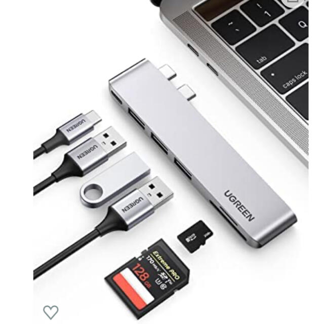 MacBook Pro Air専用 USB-Cハブ スマホ/家電/カメラのPC/タブレット(PC周辺機器)の商品写真