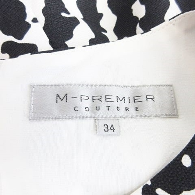 M-premier(エムプルミエ)のエムプルミエ M-Premier ワンピース ノースリーブ ひざ丈 クルーネック レディースのワンピース(ひざ丈ワンピース)の商品写真