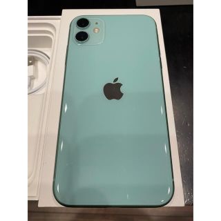 アイフォーン(iPhone)のiPhone11 64GB SIMフリー　グリーン(スマートフォン本体)