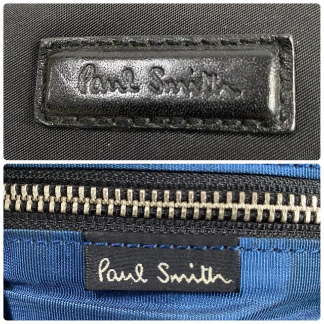 Paul Smith(ポールスミス)のポールスミス　 ボディバッグ　ナイロン　レザー切替　マルチストライプ メンズのバッグ(ボディーバッグ)の商品写真