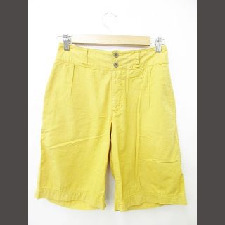 マーガレットハウエル MHL. パンツ ハーフパンツ ボタンフライ 無地 イエロ(その他)