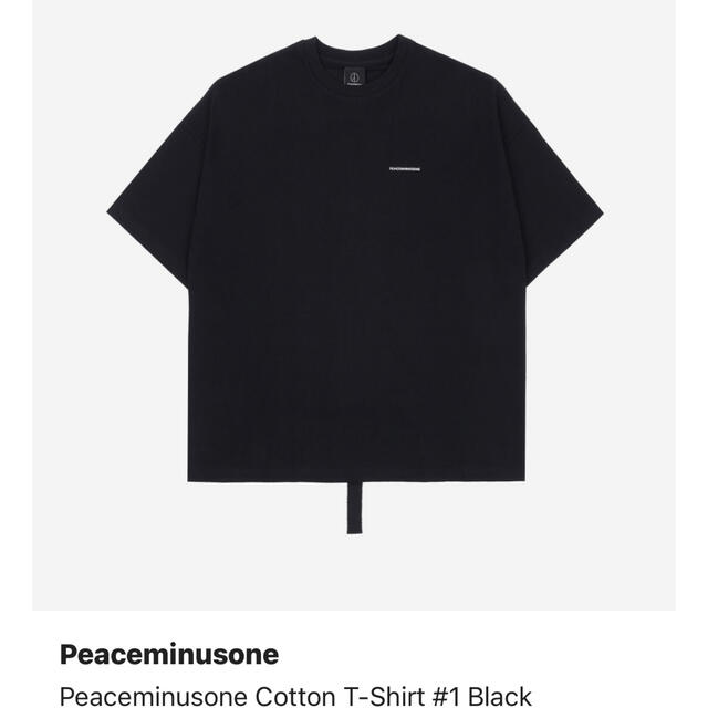 PEACEMINUSONE - PMO COTTON T-SHIRT #1 BLACKの通販 by panda's shop