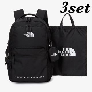 ザノースフェイス(THE NORTH FACE)のe13) 日本未入荷・3点SET（バックパック/ミニポーチ/トートバッグ)・黒(バッグパック/リュック)