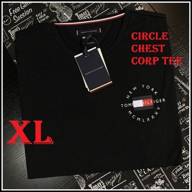 CIRCLE CHEST CORP TEE サークルロゴＴシャツ ブラックXL