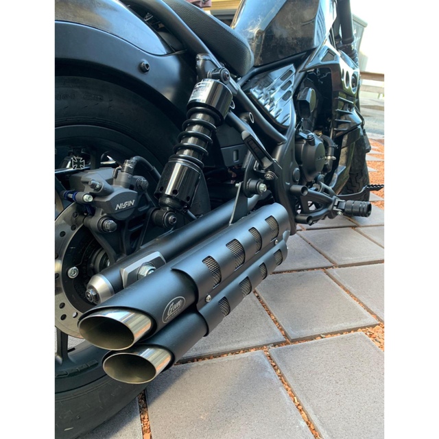 ホンダ レブル250-500用 マフラー gem speed製 【半額】 eticasolar.com.br