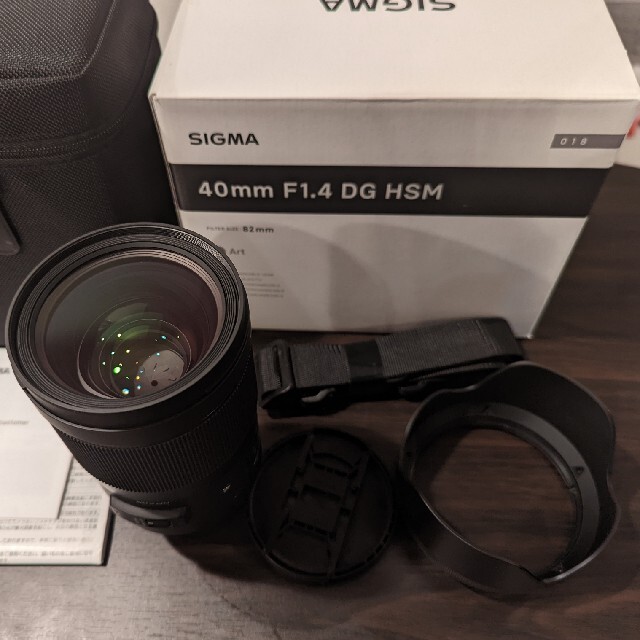 SIGMA(シグマ)のシグマ(SIGMA) 40mm F1.4 DG HSM ソニー Eマウント用 スマホ/家電/カメラのカメラ(レンズ(単焦点))の商品写真