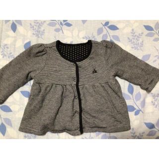 ベビーギャップ(babyGAP)のbaby gap リバーシブル　カーディガン　70cm 6-12mo(カーディガン/ボレロ)