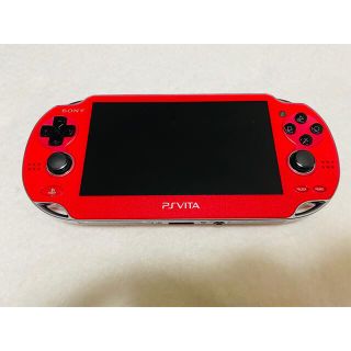 プレイステーションヴィータ(PlayStation Vita)のPS Vita PCH-1000 ZA03 コスミックレッド 動作確認済み(家庭用ゲーム機本体)