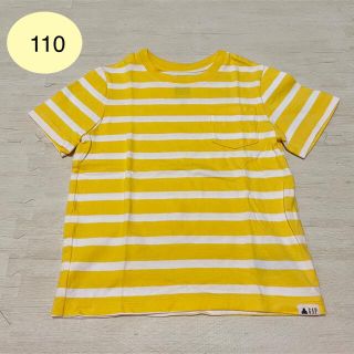 ギャップ(GAP)のGAP 半袖Tシャツ イエロー 黄色 ボーダー 110サイズ(Tシャツ/カットソー)