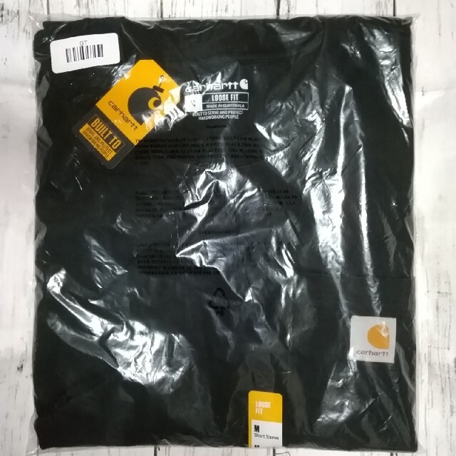 carhartt(カーハート)の【CARHARTT／カーハート】半袖Tシャツ、黒、L、ポケット付、左胸ロゴ メンズのトップス(Tシャツ/カットソー(半袖/袖なし))の商品写真