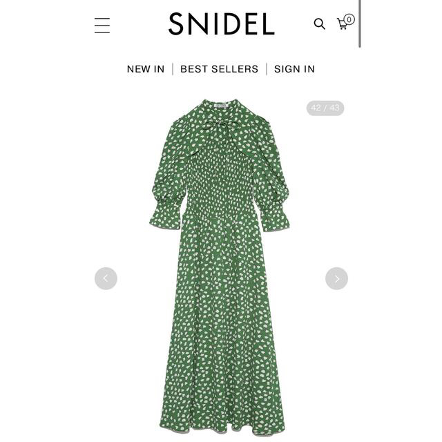 SNIDEL - スナイデル snidel デコルテオープンワンピース SNIDEL - スナイデル snidel デコルテオープンワンピース