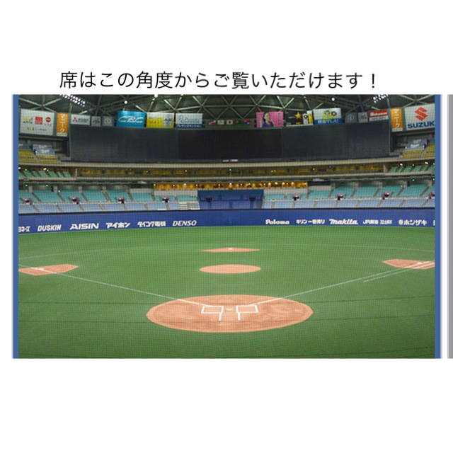 中日ドラゴンズ(チュウニチドラゴンズ)の中日ドラゴンズ vs 広島東洋カープ チケットのスポーツ(野球)の商品写真