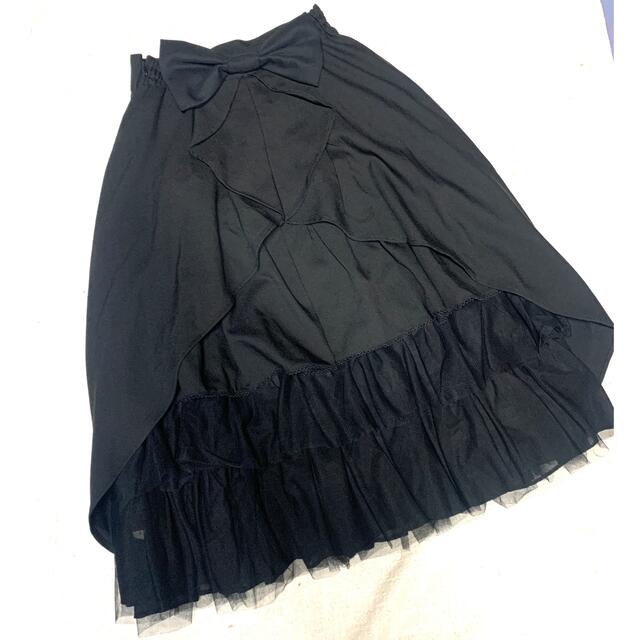 Secret Honey(シークレットハニー)のシークレットハニー Secret Honey バックリボンバッスルロングスカート レディースのスカート(ロングスカート)の商品写真