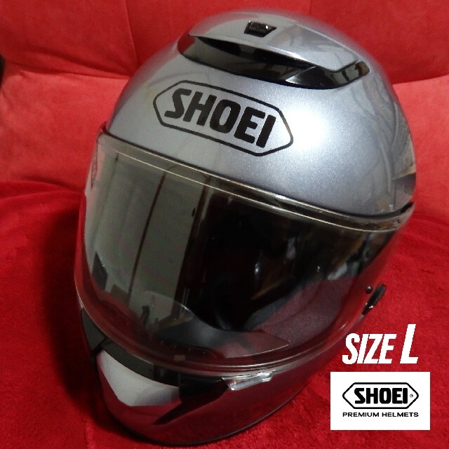 SHOEI】 QWEST フルフェイスヘルメット Lサイズ シルバー 【返品交換