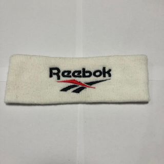 リーボック(Reebok)のReebok 90s ヘアバンド  白 ベクター ベクターロゴ ランニング (バングル/リストバンド)