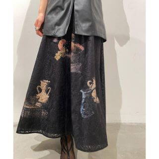 アメリヴィンテージ(Ameri VINTAGE)のアメリヴィンテージ FLORENCE JACQUARD LACE SKIRT(ロングスカート)