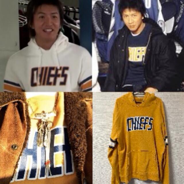 プライド キムタク着 テンダーロイン CHIEFS パーカー ネイビー L