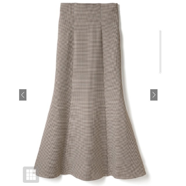 GRL(グレイル)のグレイル　GRL 千鳥柄バックレースアップマーメイドスカート[gc78] レディースのスカート(ロングスカート)の商品写真