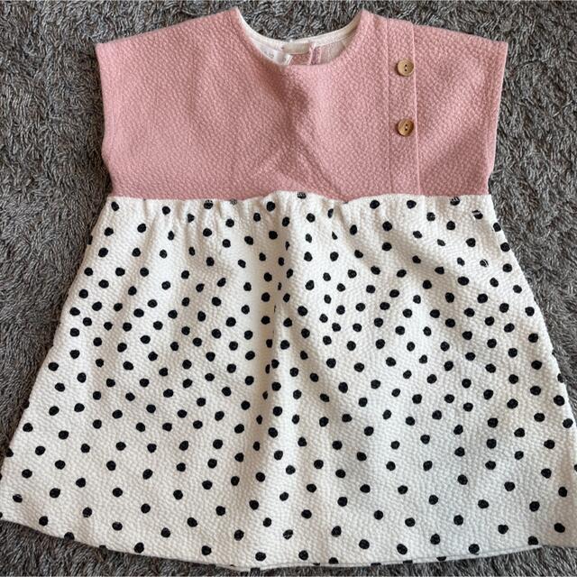 ZARA KIDS(ザラキッズ)のザラ　ワンピース キッズ/ベビー/マタニティのベビー服(~85cm)(ワンピース)の商品写真